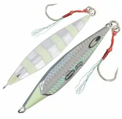 BERKLEY SKID JIG LURE 100g - ZEB - Zebra Silver Lumo