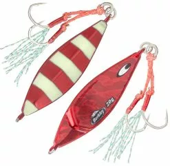 BERKLEY SKID JIG LURE 20g - ZRD - Zebra Red
