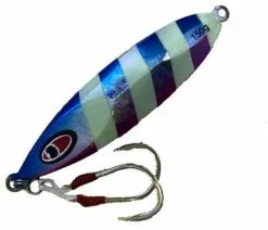 TODD EXPLORER JIG LURE 150g - Blue Pink Zebra Glow