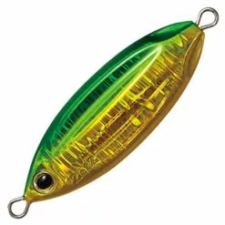 PALMS SLOW BLATT CAST OVAL JIG LURE 40g - Gold Green