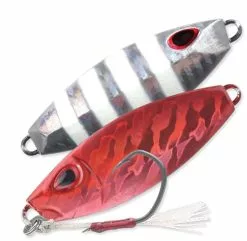 STORM GOMOKU SLOW ROCKER JIG LURE 120g - Black Zebra Red