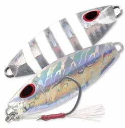 STORM GOMOKU SLOW ROCKER JIG LURE 40g - UV Naked Flash Zebra