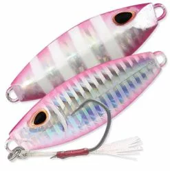 STORM GOMOKU SLOW ROCKER JIG LURE 90g - Silver Pink Zebra