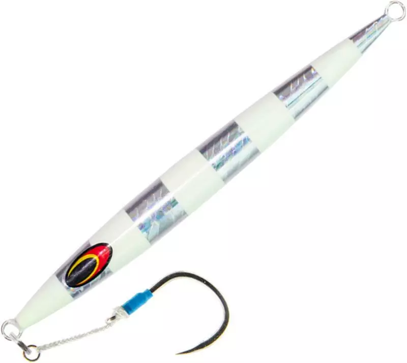NOMAD STREAKER JIG LURE 60g - Silver Glow Stripe 1 NOMAD STREAKER JIG LURE 60g - Silver Glow Stripe